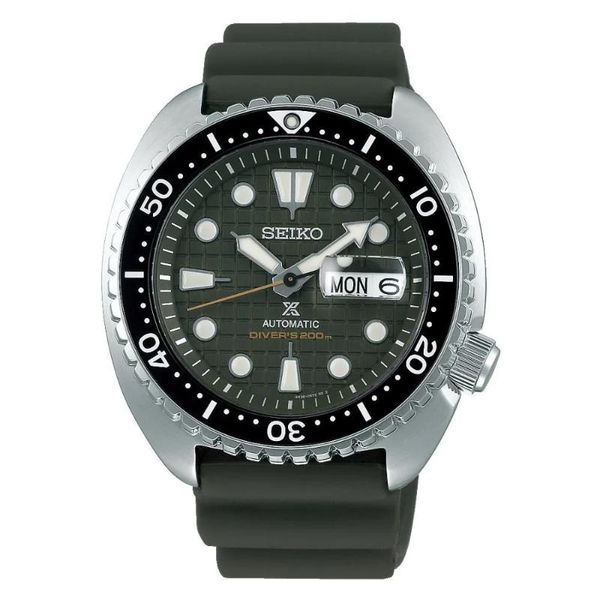 SEIKO - Mens Black Rubber Strap Watch