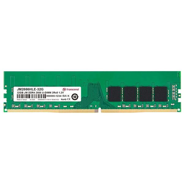 Transcend JetRam JM2666HLE-32G 32GB DDR4-2666MHz Desktop RAM