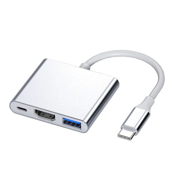 3-in-1 USB-C Hub Compatible with Samsung, 4K HDMI USB3.0 &amp; PD 60W