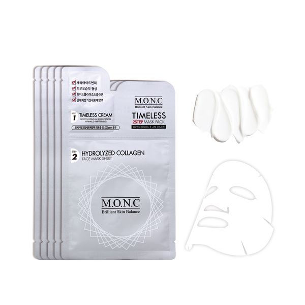 Korean M.O.N.C Timeless Cream 2 Step Mask Pack