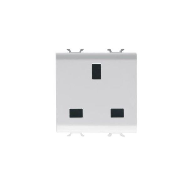 Gewiss - Chorus 2M 2P+E British 13A 250V Socket Satin Beige