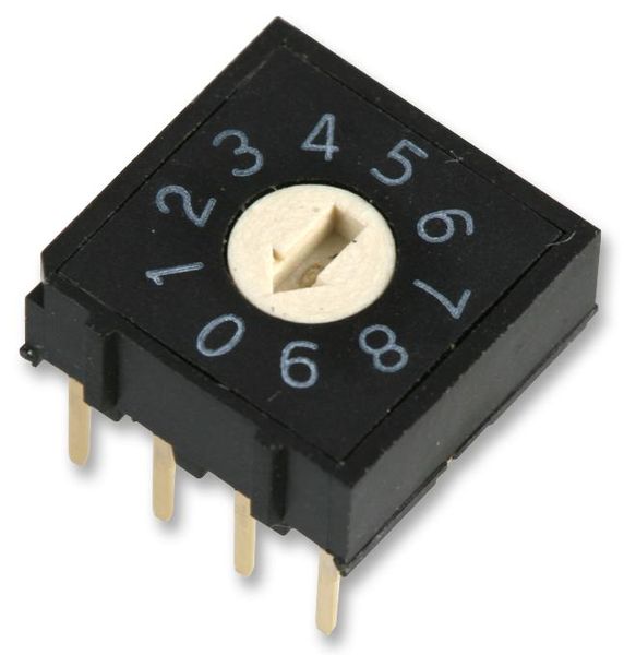 Multicomp Pro (MCRV3AF-16R-V-B) Rotary Coded Switch, Through Hole, 25 mA