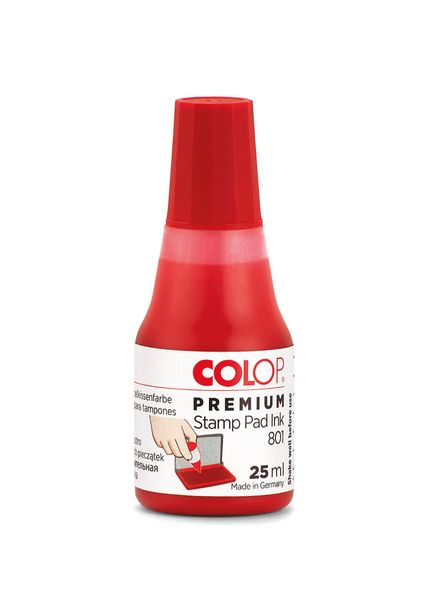 COLOP PREMIUM STAMP PAD INK 801 RED 25ml