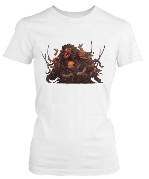 PepperSt Ladies White T-Shirt - Death Samurai
