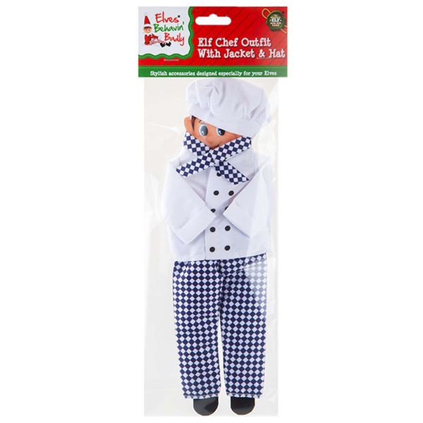 Elves Behavin Badly Elf Chef Outfit With Hat