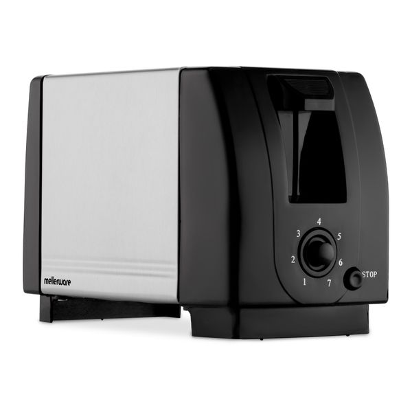 Mellerware Toaster 2 Slice Stainless Steel Brushed 7 Heat Settings 750W