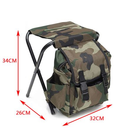 Fishing store stool backpack