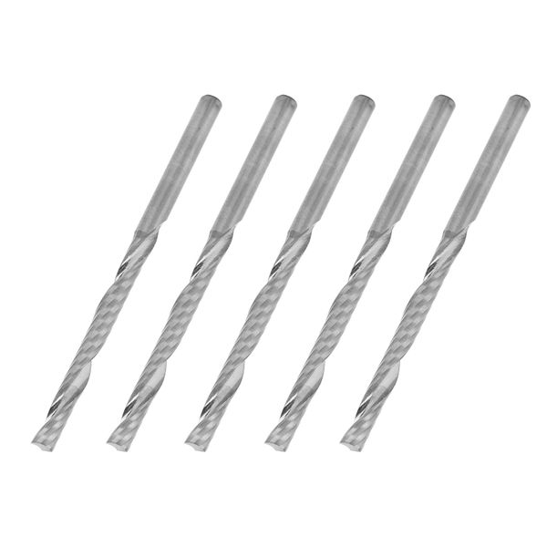 Single Flute End Mills 3.175mm CNC Spiral Cutter