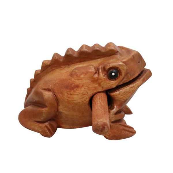 Percussion Musical Sound Wood Frog Tone Block Toys About 12X7X7Cm