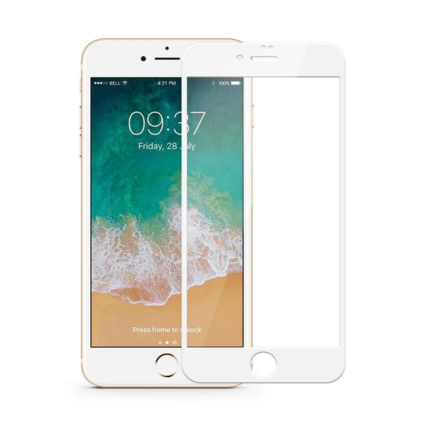 Tempered Glass Screen Protector iPhone 8 White