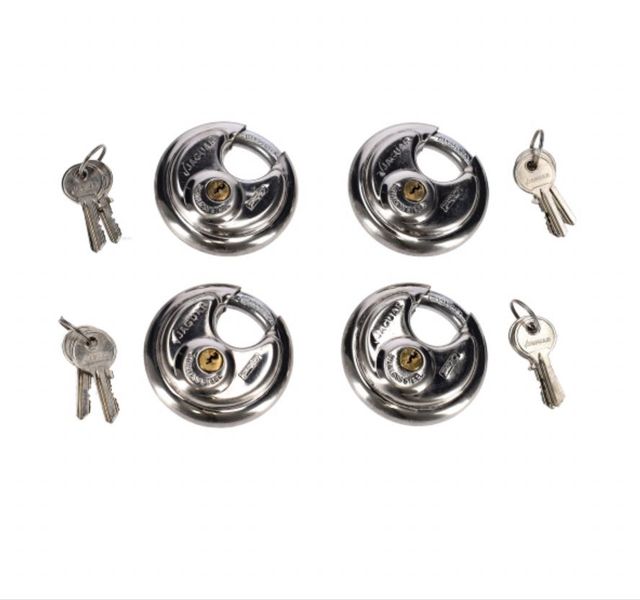 4 Piece 70mm Discus Padlock