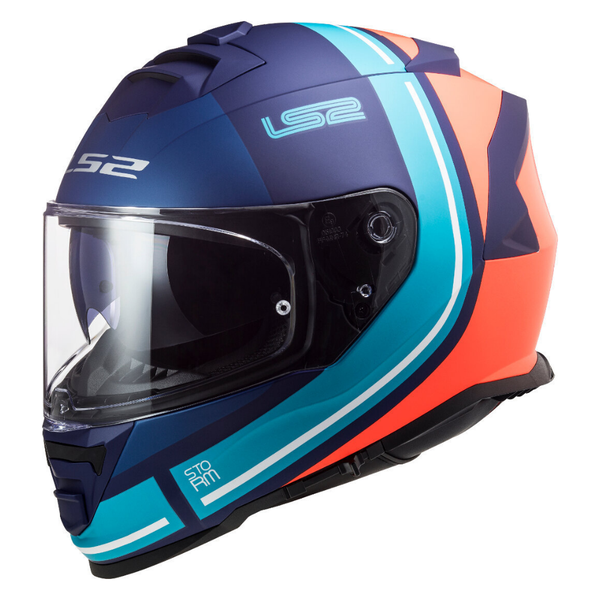 LS2 FF800 Storm Slant Matt Flo Orange/Blue Helmet