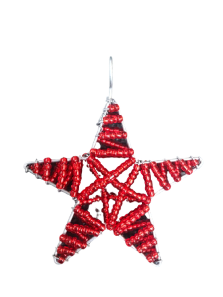 Christmas Tree Decoration - Star (Set of 5)