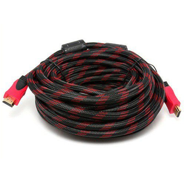 HDMI Braided Cable 15m-Black And Red