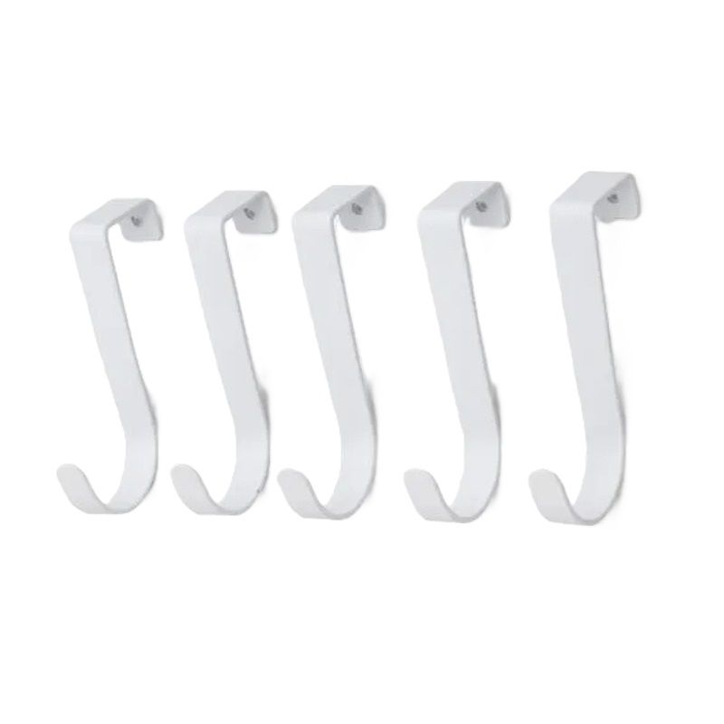 5-Pc Over The Door Hooks, Cabinet Doors, White | Shop Today. Get it ...