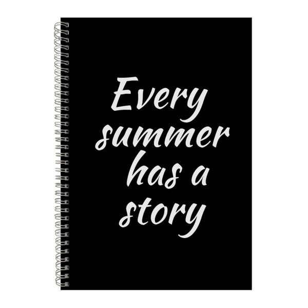 Summer A4 Notebook Spiral Lined Motivational Saying Graphic Notepad Gift187