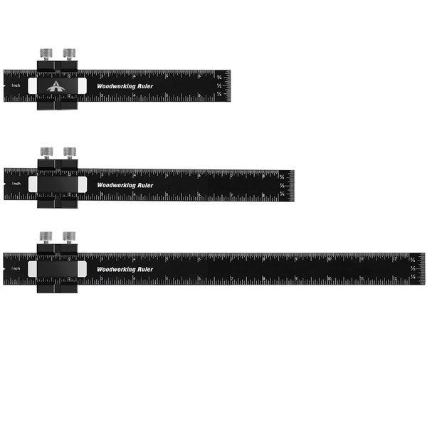 Pocket Ruler Woodworking Ruler Set T Track Ruler Marking Measuring Ruler