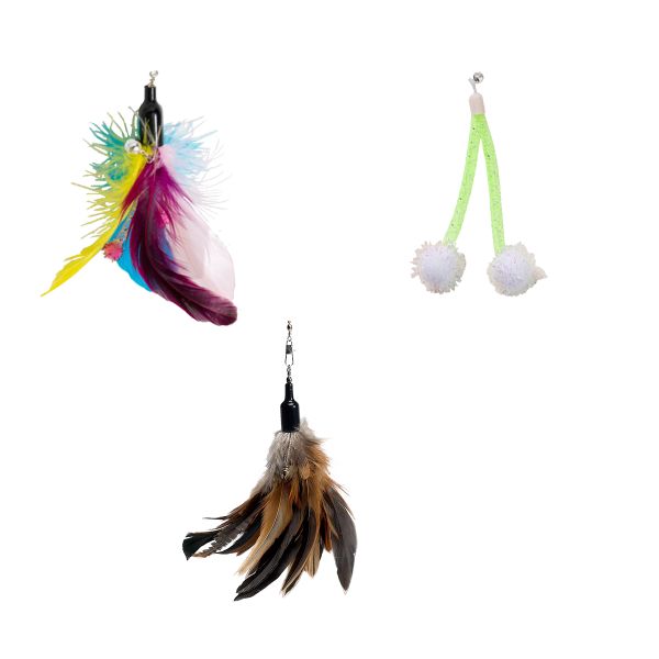 zaBird Refill Set 1 - Flying Fox, Rainbow &amp; Green Stilt Pompom