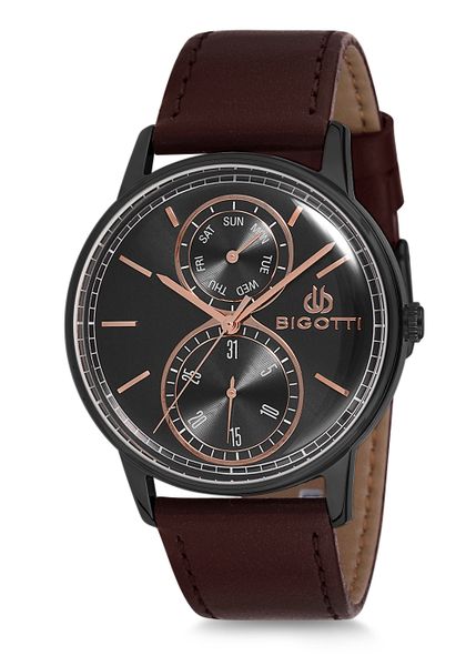 Bigotti Ladies Watch Genuine Leather Sunray Dial - BGT0198-3