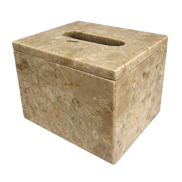 Tissue Box Marble Stone - Polished Rectangular Tissue Cover
