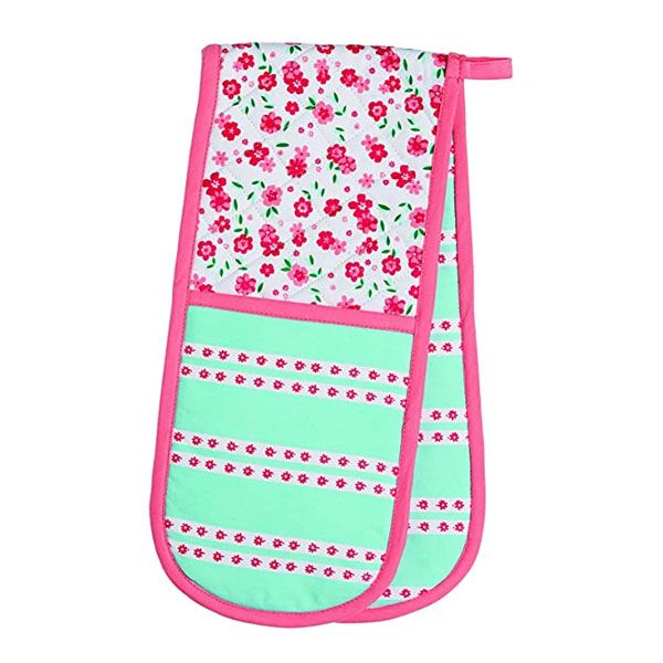 KitchenCraft Double Oven Glove (Ditsy)