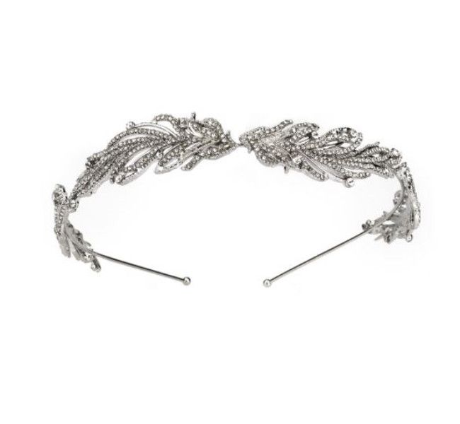 Olive Tree - Rhinestone Crystal Styled Tiara 18 - Bridal / Formal Event