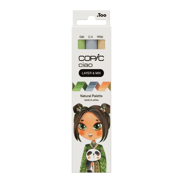 Copic Ciao Layer &amp; Mix Natural Palette 3pc Set
