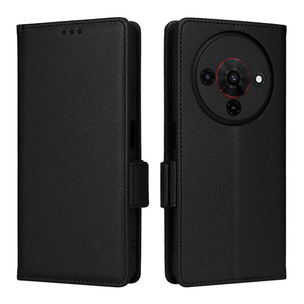 Lychee Patterned Leather Cover Compatible With ZTE Nubia Neo 3 GT