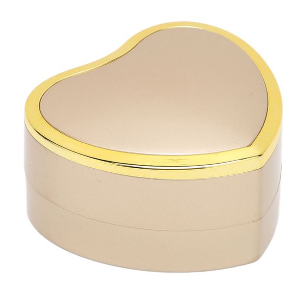 Gold Heart Necklace Box - LED Engagement Display