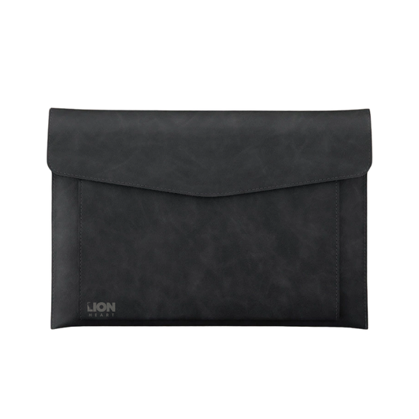 LH 14'' Laptop Sleeve Waterproof PU Leather Slim Envelope Case - Black