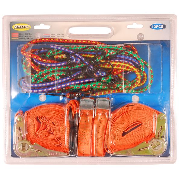 Krafft - Ratchet Tie Down Combo Kit - 25mmx1.8m - 2 Pack