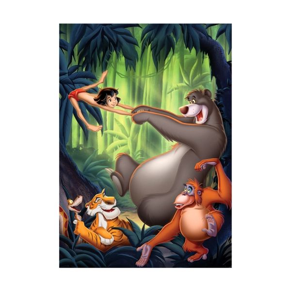 Mowgli and baloo Dancing - A1 poster