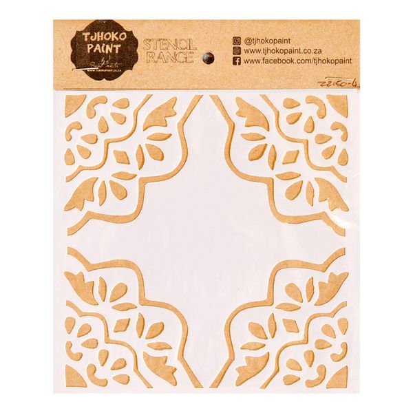 Tjhoko Paint Stencil - 15x15cm - Decor Corners 2