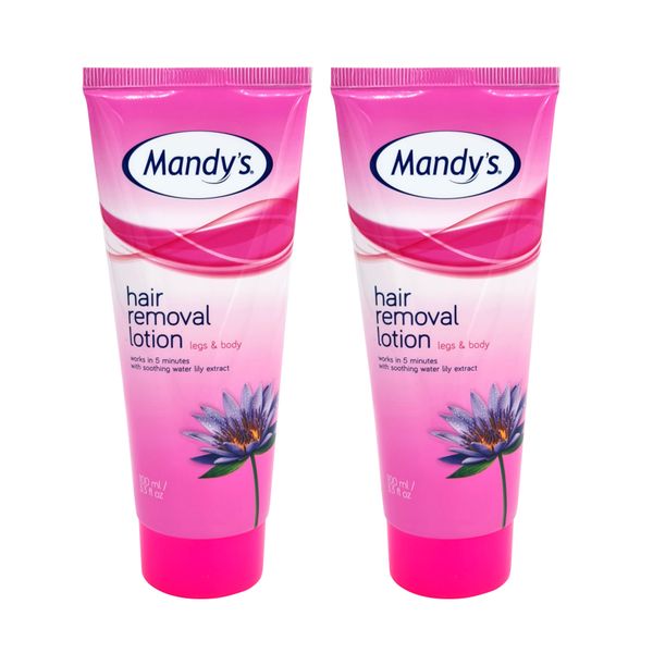 2 x 100 ml Mandy's Hair Removal Lotion