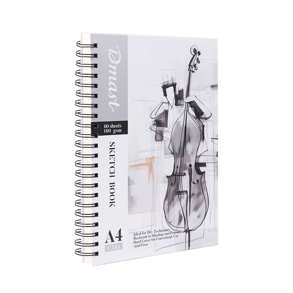 Dmast Sketch Book A4 160g 60 Sheets White Side Binding