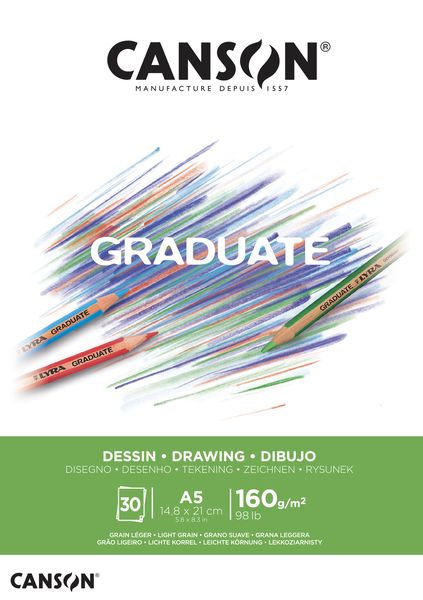 Canson GRADUATE Draw 30S A5 160G