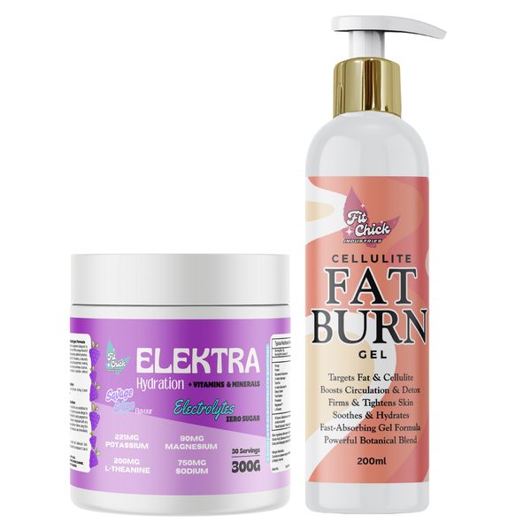 Elektra Hydration-Savage Grape-300g tub+Cellulite &amp; Fat Burning Gel-200ml