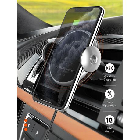 Servo 10W Fast Wireless Charging Auto Car Mount Phone Charger - Volkano