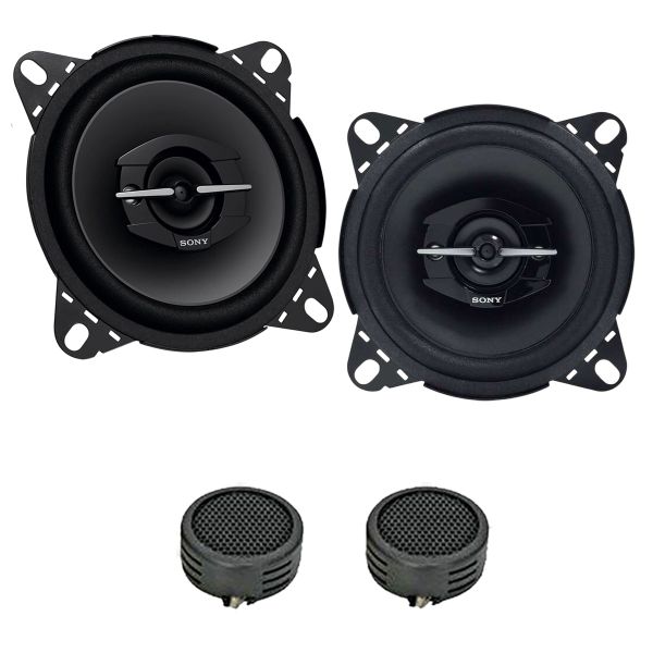 Sony XS-GTF1039 4" 3-Way Coaxial Speakers &amp; Evo Tweeters