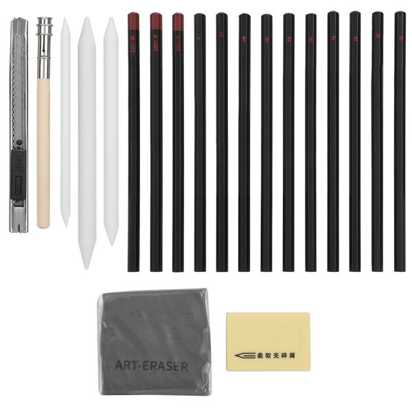 Art Sketch Pencil Set 21Pcs for Students