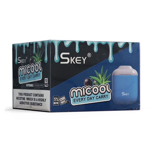 MiCool 1200 Puffs - Aloe Blackcurrant 5% 10 x1 Pack