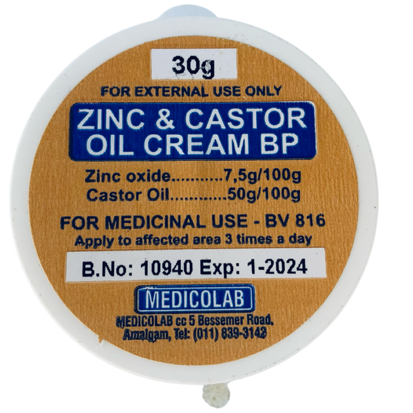 Zinc &amp; Castor oil Cream BP