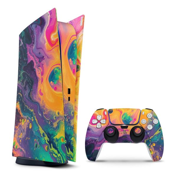 Decal Skin Compatible with PS5 Digital - Acrylic Splash (Decal Only)
