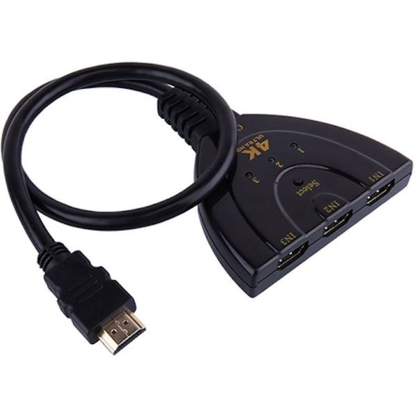 3-in-1 4K HDMI Switch Adapter - Video and Audio