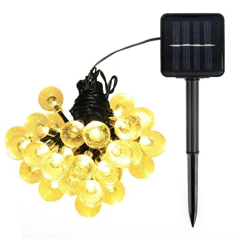 Solar Bubble Ball Warm White String Light 5m