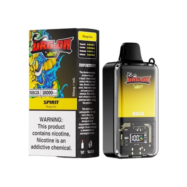 Nasty Dragon 18000 Puffs Disposable Vape - Mango Ice (Box of 10)