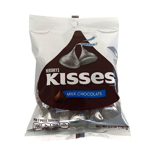 Hershey's Kisses Milk Chocolate Pegbag 150g