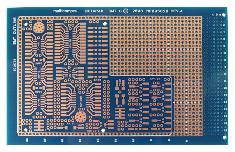 Multicomp Pro (MP005898) PCB Board - 100 mm X 160 mm - Double