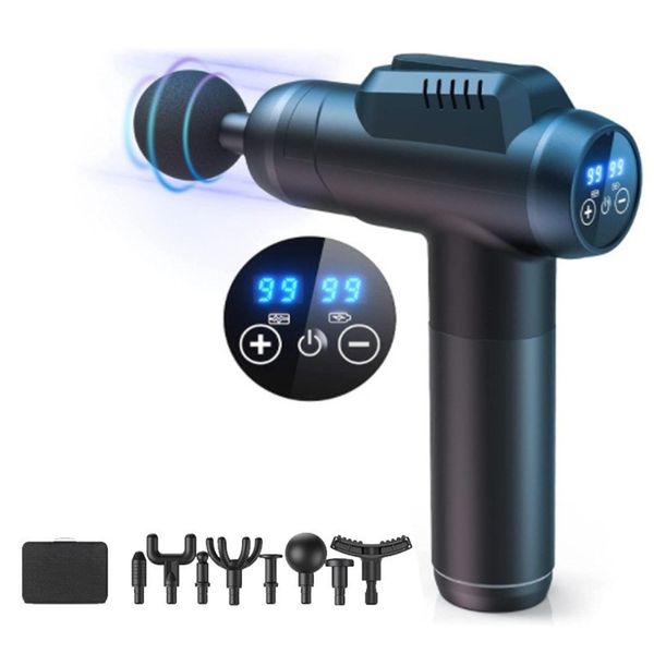 Massage Gun Deep Tissue, Muscle Massage Gun with 9 Attachment Heads Silent