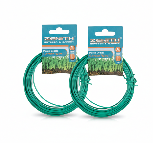 Durable 15m Garden and Household Wire - 2mm Flexible Utility Wire - 2 Pack